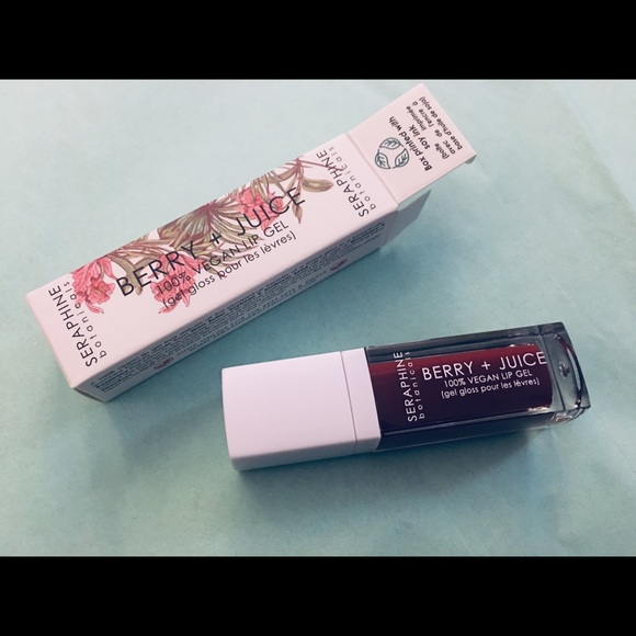 🍒🍓Seraphine Botanicals BERRY + JUICE Lip Gloss - Picture 1 of 8